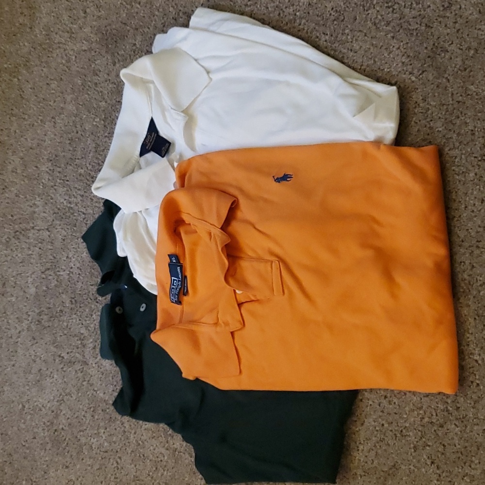 Set of 3 Polo Shirts - 2 Ralph Lauren, 1 Brooks Brothers